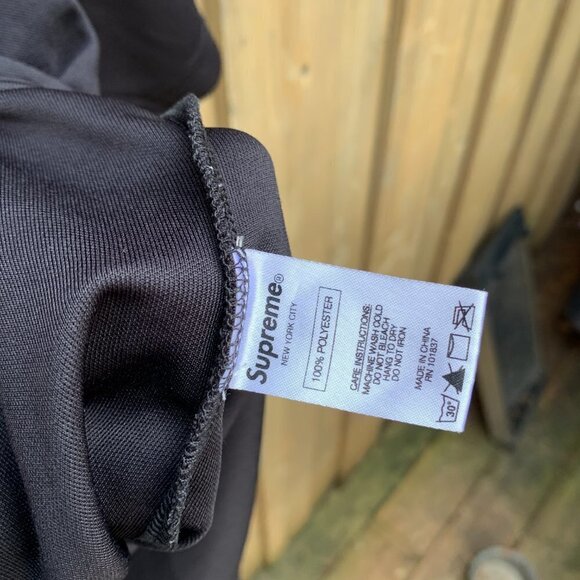 2017 Supreme Snake Script Logo Baseball Jersey Black Small - Picture 7 of 10